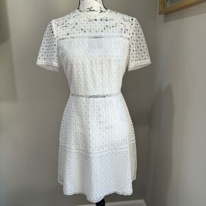 Ted Baker Short Lace Mini Dress Ivory White TB2 US6